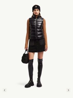 Moncler Ghany Quilted Glossed Down Vest